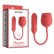PLEASURE LUXURY DOUBLE-ENDED ROSE VIBRATOR PLEASURE LUXURY DOUBLE-ENDED ROSE VIBRATOR